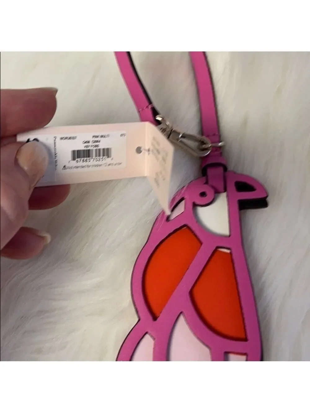 Kate Spade Flock Party Parrot Crossbody & Matching Keychain NWT